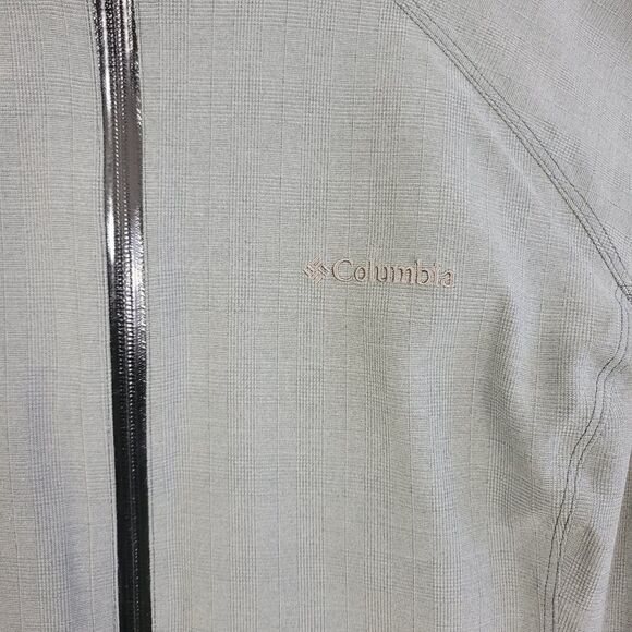 Columbia Jacket Women's XL Gray Hood Omni Heat Dusk 2 Dawk Rain Wind Long Warm - Picture 7 of 14